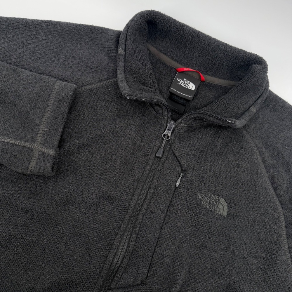 The North Face Gordon Lyons Mens XL Dark Gray Full Zip Sweater Fleece ATZK